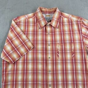 Vintage Quiksilver Edition Shirt Men XL Multi Plaid Short Sleeve Grunge Skate